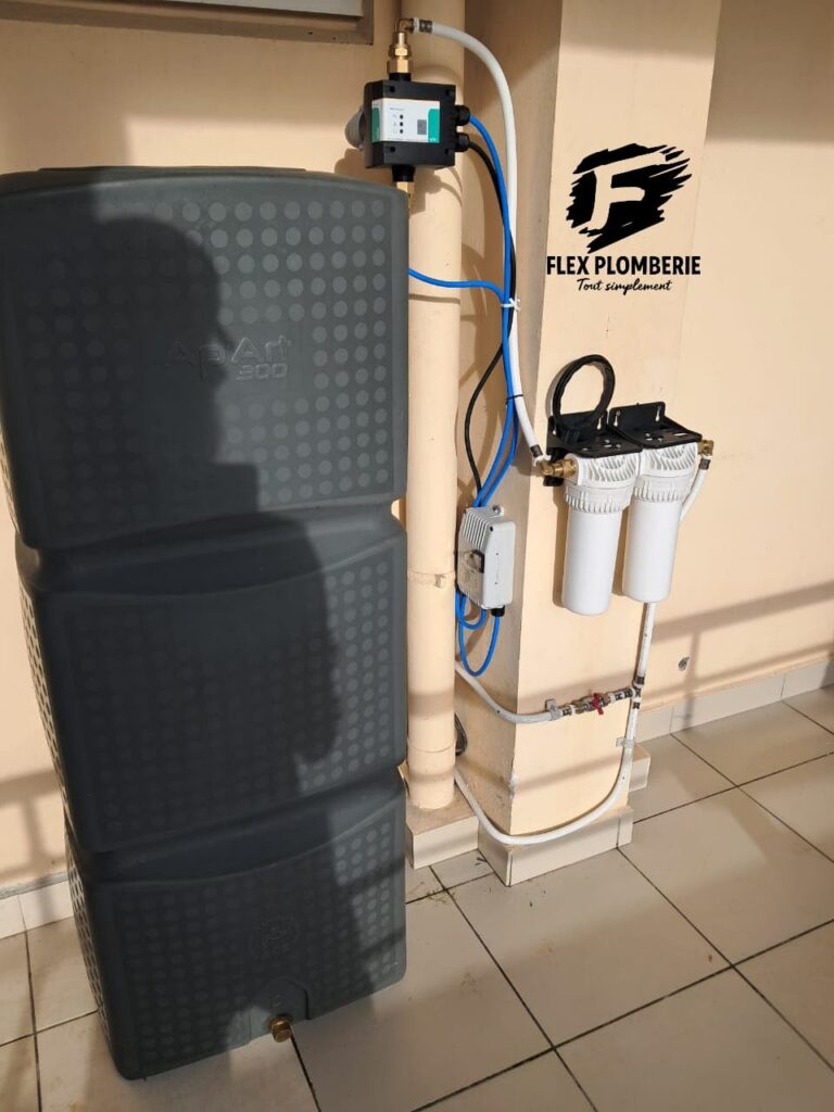 Pose de citerne plus pompe